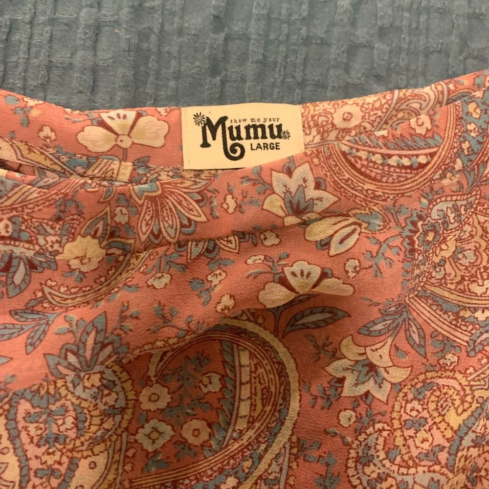 Revolve/ Show Me Your Mumu Great Wrap Blushing Paisley Wrap Skort - Picture 4 of 9
